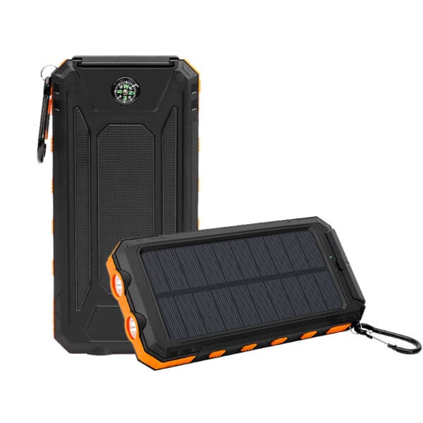Rugged solar power banks with durable design, perfect for outdoor charging and eco-conscious travelers.